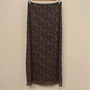 RSQ Womens Low Rise Mesh Maxi Skirt